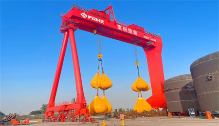 kingda crane 500 ton gantry crane successfully passed the acceptance